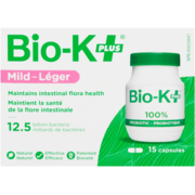 Bio-K+ Capsules probiotiques - Soins quotidiens 12.5 milliards - 15 capsules