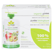 Bioitalia Organic Puree Apple, Kiwi and Spinach 6 Pouches x 120 g (720 g)