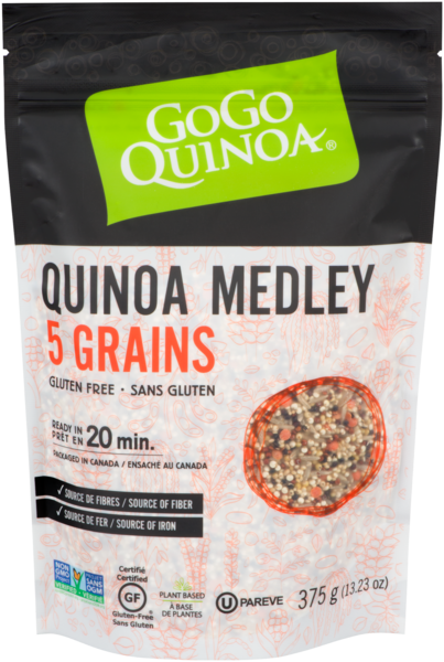 GoGo Quinoa Mélange 5 Grains Entiers Biologique 375 g