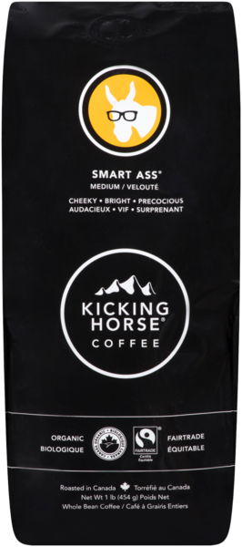 Kicking Horse Coffee Smart Ass Café à Grains Entiers Velouté 454 g