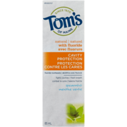 Tom's of Maine Protection Contre les Caries Dentifrice avec Fluorure Menthe Verte 85 ml