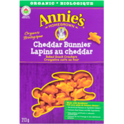Annie's Homegrown Baked Snack Crackers Cheddar Bunnies Organic 213 g