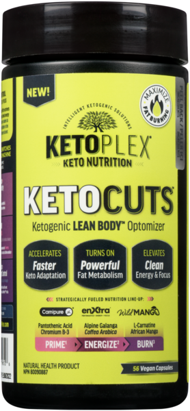 KetoPlex Produit de Santé Naturel KetoCuts 56 Capsules Végétaliennes