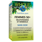 Whole Earth & Sea® Multivitamine et minéraux, Femmes 50+ 120 comprimés