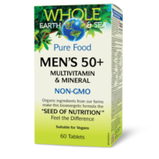 Whole Earth & Sea® Multivitamine et minéraux, Hommes 50+ 60 comprimés