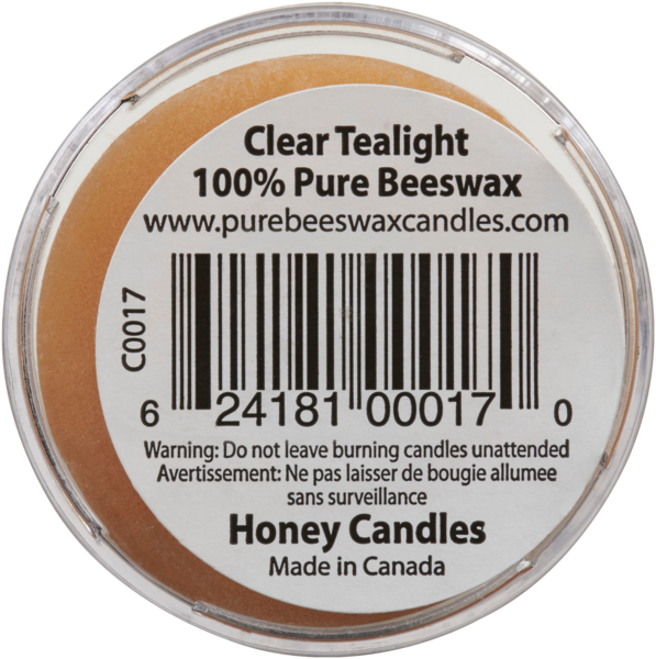 Honey Candles Bougie Clear Tealight