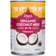 Cha's Organics Lait de Coco Biologique 400 ml