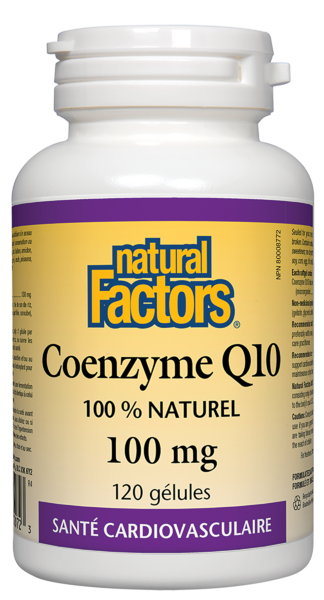 Natural Factors Coenzyme Q10  100 mg  120 gélules