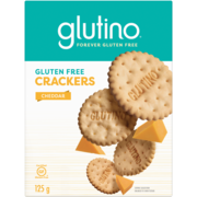 Glutino Gluten Free Crackers Cheddar 125 g