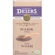 Flagrants Desirs Dark Chocolate Chia Organic 100 g