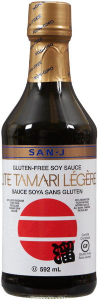 San-J Sauce Soya sans Gluten Tamari Légère 592 ml