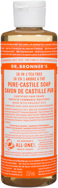 Dr. Bronner's 18-en-1 Arbre à Thé Savon de Castille Pur 237 ml
