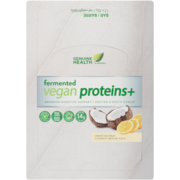 Genuine Health Fermented Vegan Proteins+ Bar, Lemon Coconut, 14g Protein, Gluten Free, 12 count