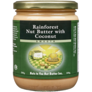 Nuts to You Nut Butter Rainforest Nut Butter with Coconut Smooth 500 g
