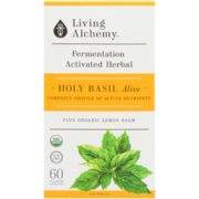 Living Alchemy Alive Fermentation Activated Herbal Holy Basil 60 Pullulan Capsules