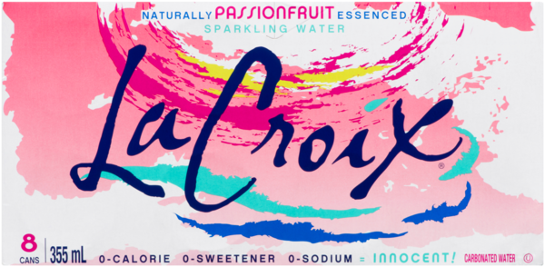 La Croix Sparkling Water Naturally Passionfruit Essenced