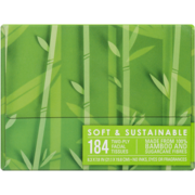 Caboo Bamboo & Sugar Cane Soft & Sustainable 184 Facial Tissues