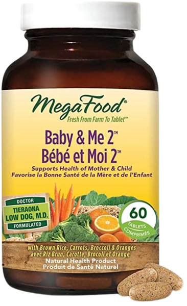 Megafood Baby and Me 2 Multivitamines Prénatales 60 Comprimés