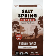 Salt Spring Coffee Café en Grains Torréfaction à la Française Torréfaction Très Foncée 400 g