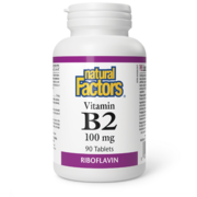 Natural Factors Vitamine B2 100 mg 90 comprimés