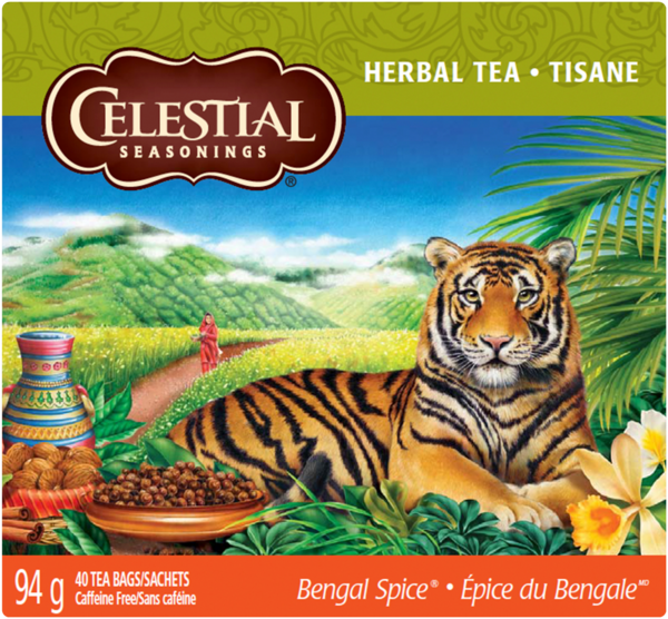 Celestial Seasonings Bengal Spice Herbal Tea 40 Tea Bags 94 g