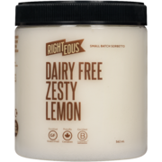 Righteous Small Batch Sorbetto Dairy Free Zesty Lemon 562 ml