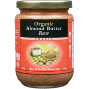 Nuts to You Nut Butter Smooth Organic Almond Butter Raw 365 g