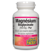 Natural Factors Magnésium Bisglycinate Pur 200 mg 