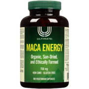 Ultimate Énergie Maca 750 mg 180 Capsules Végétariennes