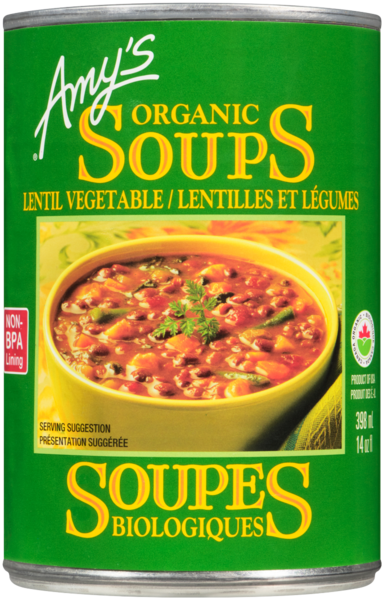 Amy's Kitchen Soupes Bio ~   Lentilles Et Légumes