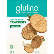Glutino Gluten Free Crackers Vegetable 125 g