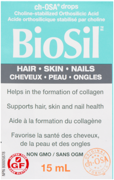 BioSil Ch-OSA Drops Acide Orthosilicique Stabilisé par Choline 15 ml