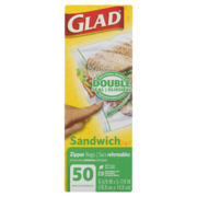 Glad - Zipper Sandwich Bags