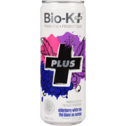 Bio-K Plus Probiotic Iced Tea Elderberry White Tea Organic 355 ml