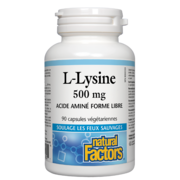 Natural Factors L-Lysine 500 mg 90 capsules végétariennes