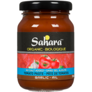 Sahara Tomato Paste Garlic Organic 125 ml