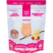 Love Child Organics Owlies Organic Spelt Cookies Raspberry + Vanilla 12+ Months 170 g
