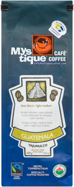 Mystique Coffee  Light Medium Guatemala Tajumulco Filter Grind 300 g