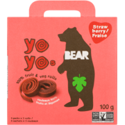 Bear Yoyos Strawberry 5 Packs x 2 Rolls 100 g