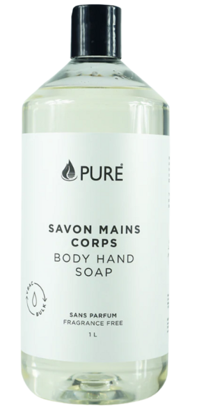 Pure Savon Mains & Corps Sans Parfum 1L