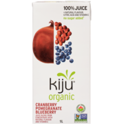 Kiju 100% Juice Cranberry Pomegranate Blueberry Organic 1 L