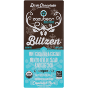 Zazubean Blitzen Dark Chocolate Mint Cocoa Nib & Coconut 85 g