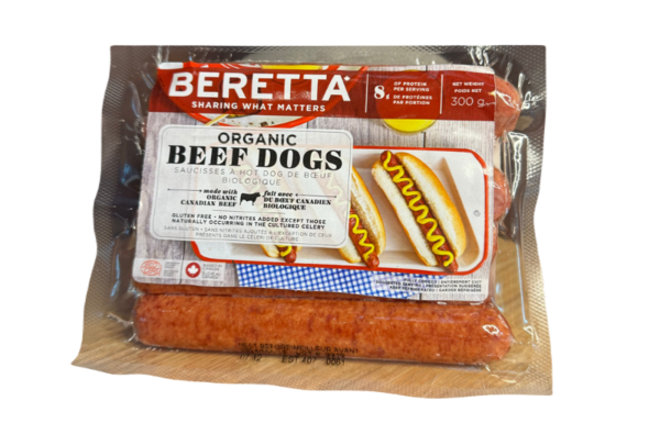 Beretta Saucisses à hot dog de boeuf biologique