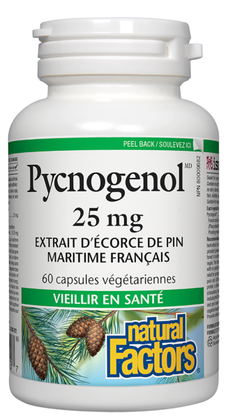 Natural Factors Pycnogenol(MD)  25 mg  60 capsules végétariennes