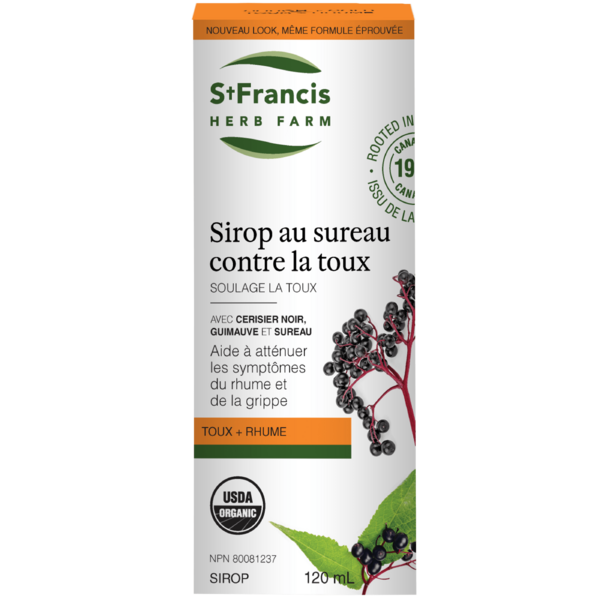 St Francis Sirop pour la toux au sureau - Adultes