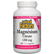 Natural Factors Magnésium Citrate 150 mg 210 capsules