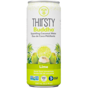 Thirsty Buddha Eau De Noix De Coco Gazéifiée - Saveur Lime