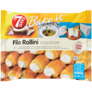 7 Days Bake It Filo Rollini aux Fromages Mizithra et Féta 23-25 Rollinis 1000 g