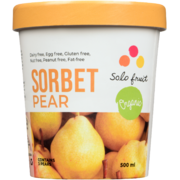 Solo Fruit Sorbet Pear Organic 500 ml