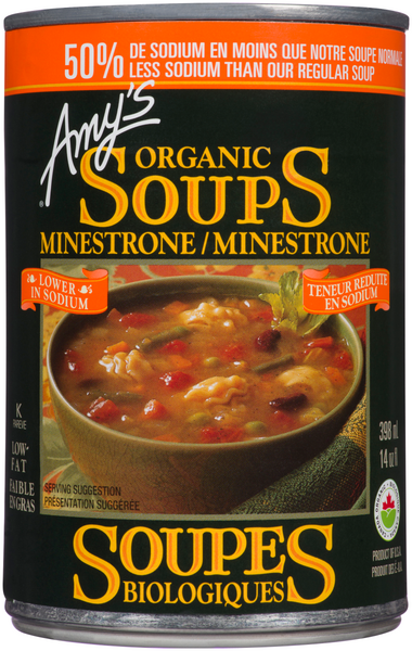 Amy's Kitchen Soupe Biologiques ~ Teneur Reduite En Sodium &   Minestrone